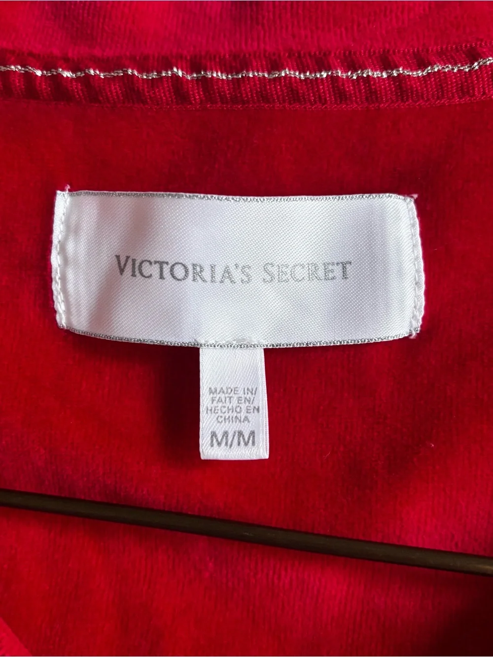 Victoria's Secret Red, Pink, and White Striped Long-Sleeve Pajama Set - Picture 3 of 9
